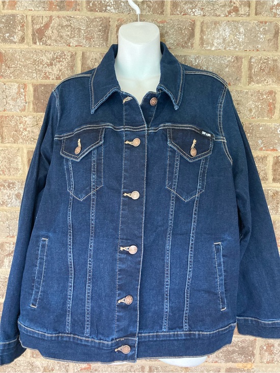 Dkny Jackets & Blazers - DKNY Denim trucker jacket size 2X New With Tags